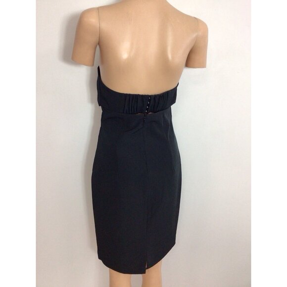 French Connection Black Strapless Dress Womens 4 New - Picture 10 of 10